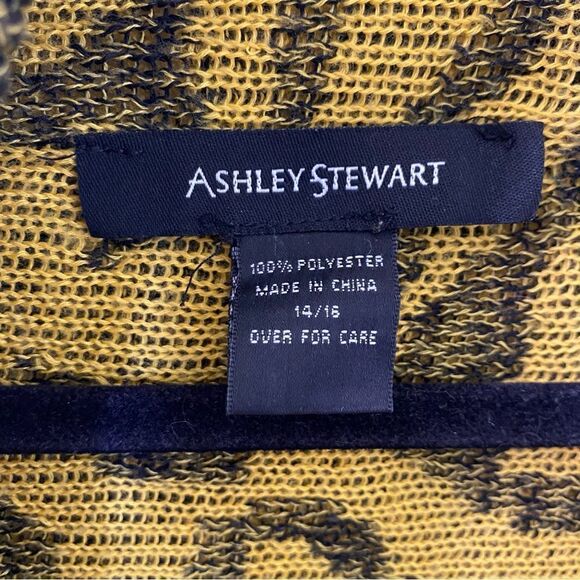 Ashley Stewart Open Waterfall Fringe Cardigan Sweater Sz 14/16 - Picture 11 of 11